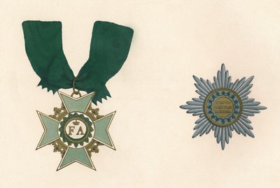 Den saksiske kroneorden, c1800-tallet af Unbekannt