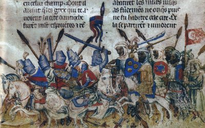 Belejringen af Antiokia under det første korstog, ca 1200 af Unbekannt