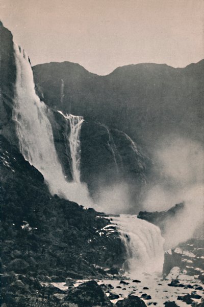 Skjeggedal Vandfald, 1914. af Unbekannt