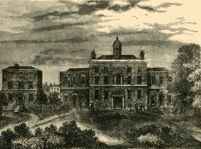 The Small-Pox Hospital, Kings Cross, i 1800, c1876. af Unbekannt