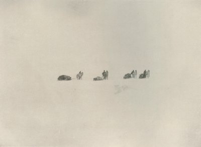 Det sydlige parti marcherer ind i det hvide ukendte, 1908, 1909. af Unbekannt