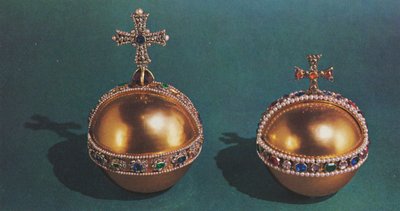 The Sovereigns Orb og Queen Mary IIs Orb, 1953 af Unbekannt