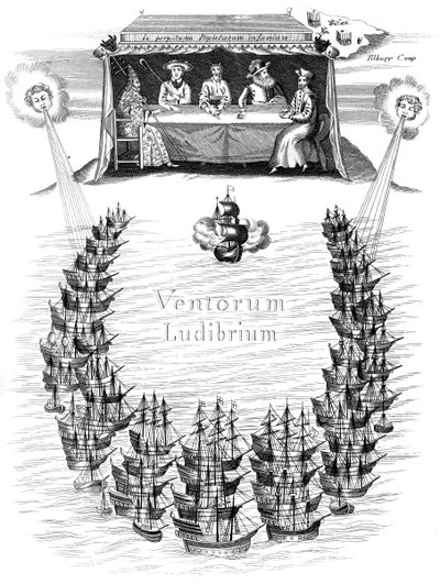 Den spanske armada, 1588 c1850 af Unbekannt