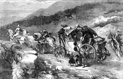 Det sidste århundredes scenetræner, 1855 af Unbekannt