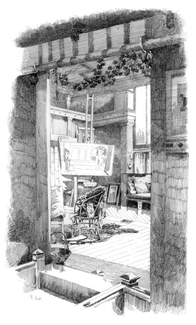 Studiet, c1880-1882 af Unbekannt