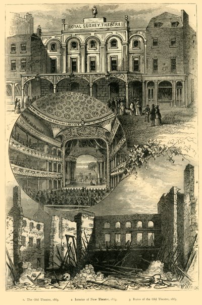 Surrey Theatre, c1878. af Unbekannt