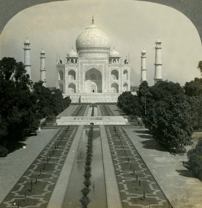 Taj Mahal, Agra, Indien, 1902. af Unbekannt