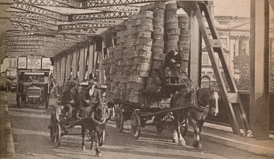 Den midlertidige bro, c1925, 1935 af Unbekannt