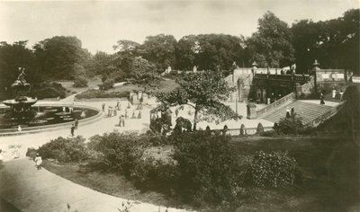 The Terrace and Fountain, Central Park, New York af Unbekannt