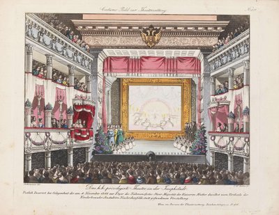 Teatret in der Josefstadt, 1844. af Unbekannt