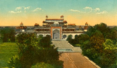 Akbar den Stores grav Alias Sikandra, Agra, c1910. af Unbekannt