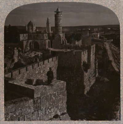 Davids tårn. Den ældste del af citadellet, ca. 1900 af Unbekannt