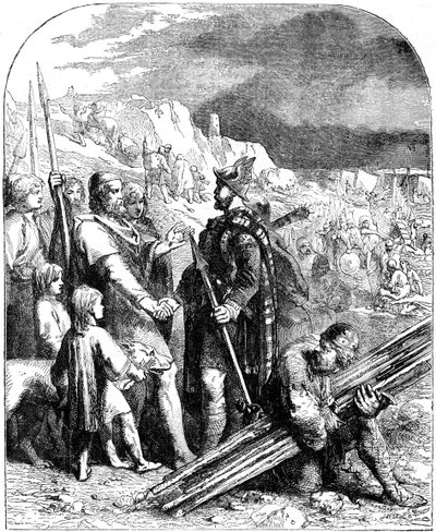 Fredstraktaten mellem de saksiske ledere og den britiske konge, 1800-tallet af Unbekannt