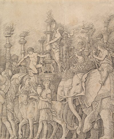 Cæsars triumf: Elefanterne, ca. 1484-92. af Unbekannt