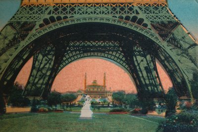 Trocadéro set under Eiffeltårnet, Paris, c1920 af Unbekannt