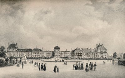 Tuileriepaladset fra haven, 1915 af Unbekannt