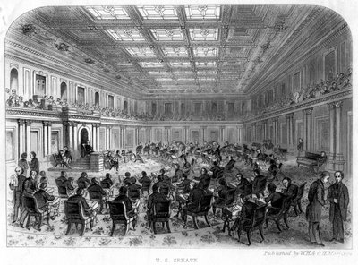 Det amerikanske senat, 1800-tallet af Unbekannt