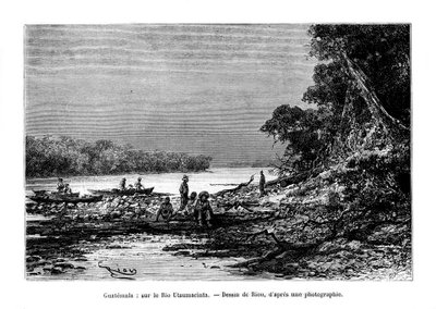 Usumacinta-floden, det sydøstlige Mexico og det nordvestlige Guatemala, 1800-tallet af Unbekannt