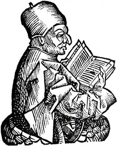 Den ærværdige Bede c673-735, angelsaksisk teolog, lærd og historiker, 1493 af Unbekannt