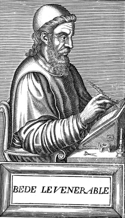 Den ærværdige Bede c673-735, angelsaksisk teolog, lærd og historiker, c1584 af Unbekannt