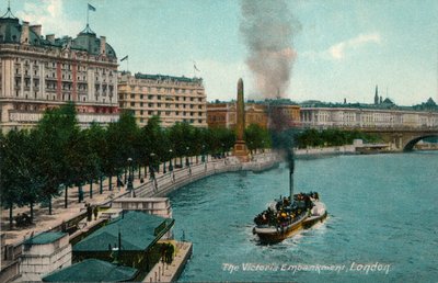 Victoria Embankment, London, 1907, c1900-1930 af Unbekannt