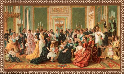 Den victorianske kongefamilie, 1887 af Unbekannt