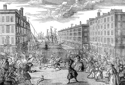 Billingsgates udsigt og humor, 1736 af Unbekannt