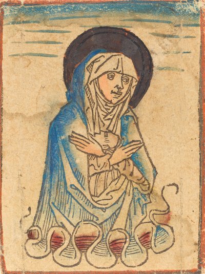 Jomfruen i skyerne, ca. 14701480. af Unbekannt