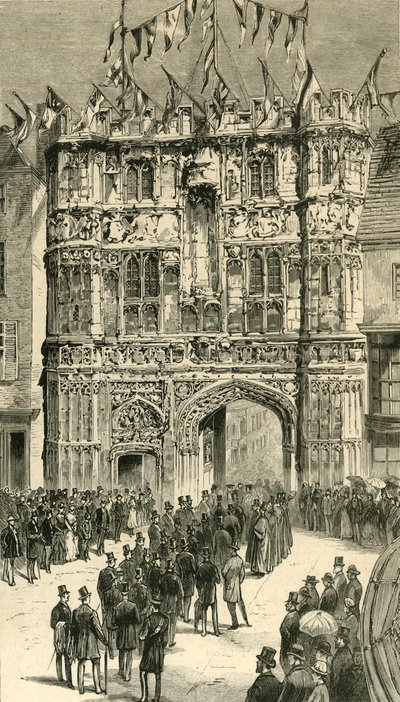 De besøgende, der bliver introduceret til dekanen: koloniale og indiske besøgende på Canterbury, 1886. af Unbekannt