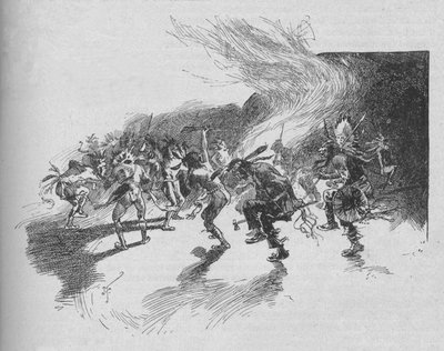 The Warriors Danced the War-Dance, 1902 af Unbekannt