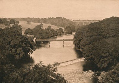 The Weir Below Barnard Castle, 1902 af Unbekannt