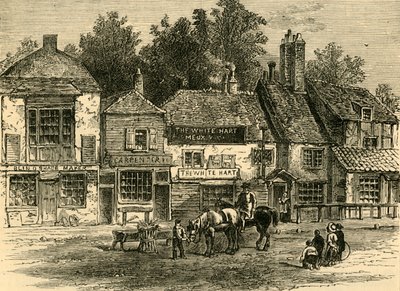 The White Hart, Knightsbridge, 1820, c1876. af Unbekannt
