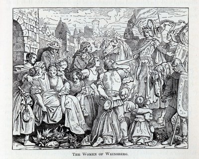 Kvinderne fra Weinsberg, 1882 af Unbekannt