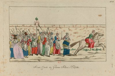 Kvindemarchen på Versailles, 5. oktober 1789, 1789. af Unbekannt