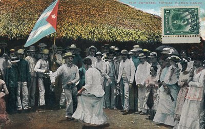 Zapateo-typiske cubanske dans, c1910. af Unbekannt