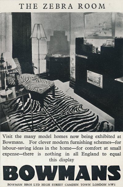 Zebrarummet - Bowmans, 1933 af Unbekannt