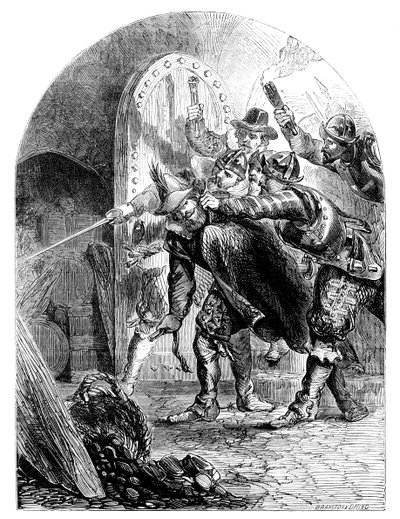 Anholdelsen af Guy Fawkes 1570-1606, c1902 af Unbekannt