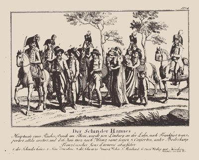 Schinderhannes arrestation, 1802. af Unbekannt