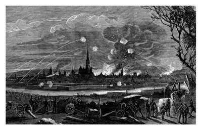 Bombardementet af Strasburg, Frankrig, 1875 af Unbekannt