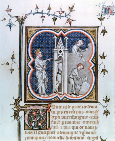 Bygningen af Paris, 1375-1380 af Unbekannt