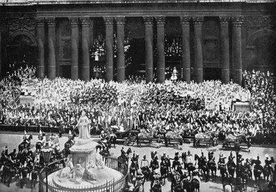 Taksigelsesceremonien i St. Pauls Cathedral, London, den 22. juni 1897 af Unbekannt