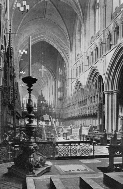 Der Chor, Chester Cathedral, Cheshire, 1924-1926 von Unbekannt