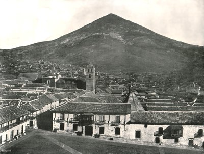Byen og bjerget, Potosi, Bolivia, 1895. af Unbekannt