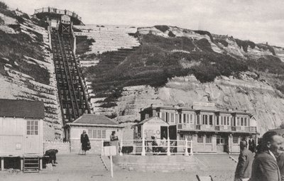 Klippeliften ved Bournemouth, Dorset, begyndelsen af det 20. århundrede af Unbekannt