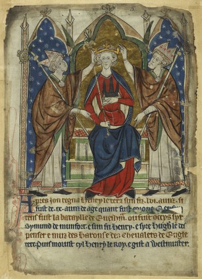 Kroningen af kong Henrik III, 1200-tallet af Unbekannt