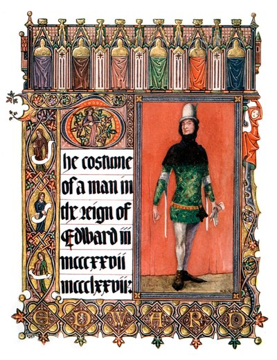 Kostume af en mand under Edward III