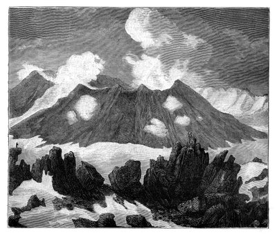 Krateret af vulkanen Hekla, Island, c1890 af Unbekannt