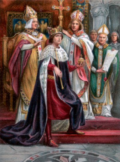 Kroningen af Edward I, Westminster, 19. august 1274, 1902 af Unbekannt