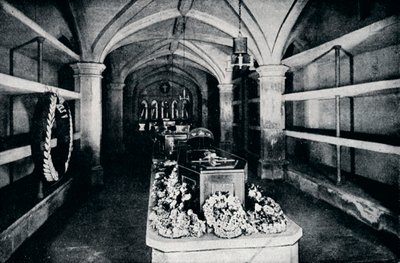 Krypten under koret i St Georges Chapel, Windsor Castle, 1910 1911 af Unbekannt