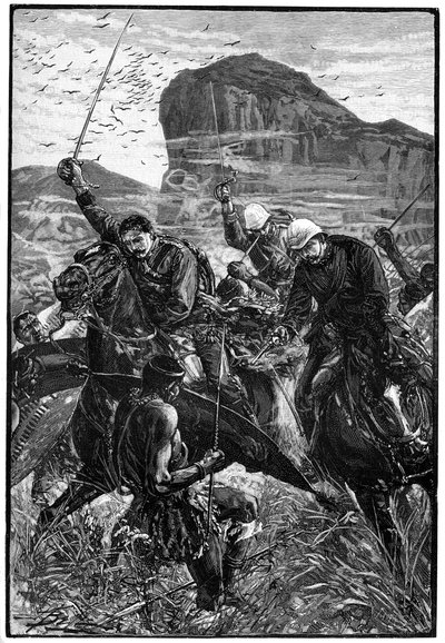 Bindestregen med farverne, Slaget ved Isandlwana, Anglo-Zulu-krigen, 22. januar 1879, 1900 af Unbekannt